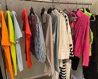 women's golf shirts, sweaters and pants - more items being added:  sweaters, holiday and jackets!
