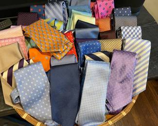 Men's ties - high-end silk and a Gucci tie :)