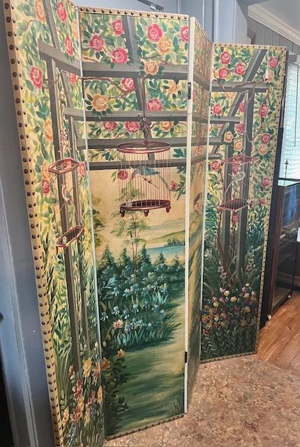 Hand Painted Room Folding Screen