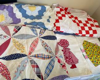 ANTIQUE QUILT TOPPERS AND BLOCKS