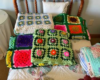 HAND CROCHETED AFGHANS