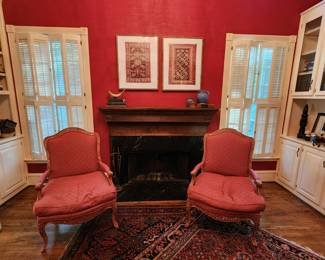 Down-Filled Bergère Chairs