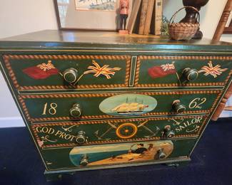 Hand Painted Chest