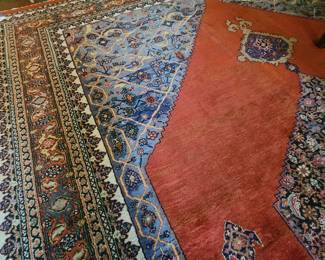 Incredible Large Vintage Hand Knotted Rug