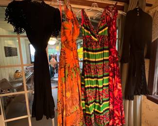 VINTAGE ‘60s Womens Clothing ~~~ Halter Dresses Pantsuits 