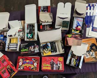 Trading Card Retail Boxes - each has some cards