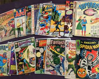 Mixed Marvel and DC Comics Comic Books