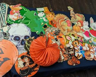 Vintage Halloween Die Cut Decorations