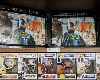 Batman Returns TV Tray / Funko Pops