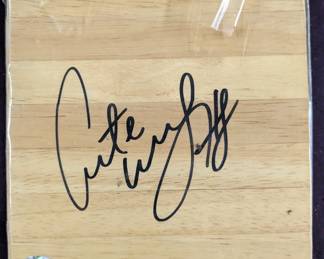 Antoine Walker signed floor piece