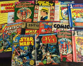 Mixed Marvel & DC Comics Treasury Editions