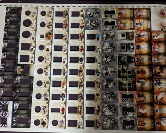 Uncut Sheet Trading Cards with Bettie Page