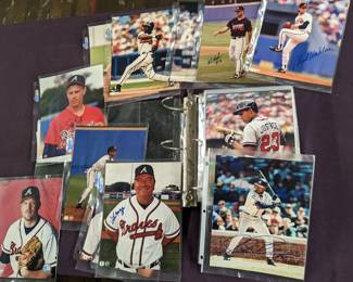 Mixed Sports Photo Binder - some signed with COAs