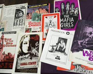 Amazing Press Book Lot - Horror / Exploitation Films