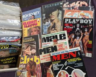 Mixed Adult mags with High Society #1 and Celebrity Sleuth #1