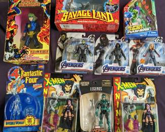 Mixed Marvel Comics Action Figures