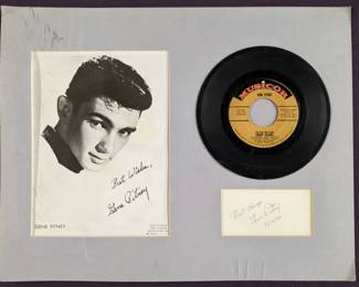 Gene Pitney record and signature