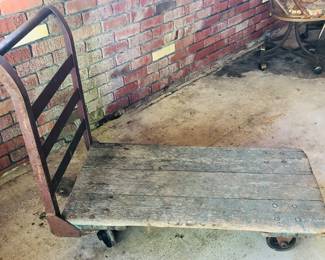 Vintage Industrial Factory Cart Used in a Local Coal Mine