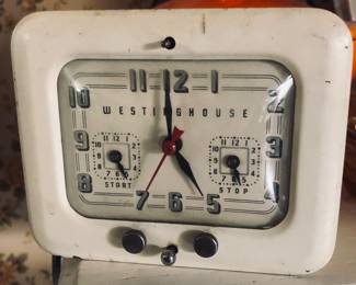 1940’s Metal Westinghouse Electric Clock (works)