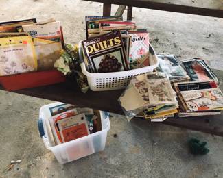 Vintage Instruction Booklets and Magazines for Sewing, Quilting, Transfers 