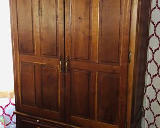 Locally Handcrafted Cherry Armoire 