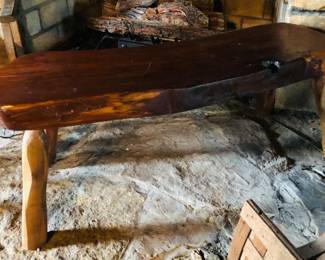 Handcrafted Rustic Heavy Bench