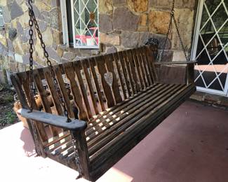 A Pair of Vintage 6 Ft wide Porch Swings