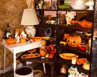 Seasonal Fall Decor and Retro 1970’s Ceramics from Ashtrays to Dishes