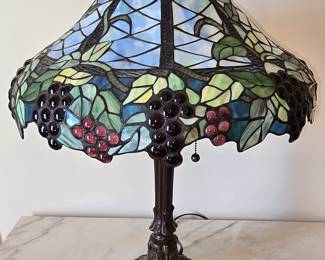 Tiffany style stained glass lamp