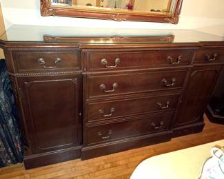 Antique mahogany buffet cabinet