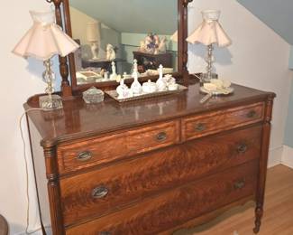 Antique dresser with mirror