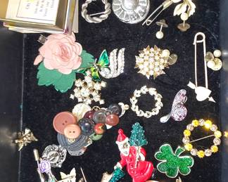Costume jewelry- brooches
