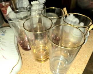 Vintage multi-colored glasses