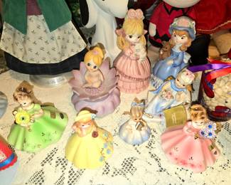 Vintage birthstone dolls