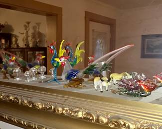 Blown glass sculptures and more