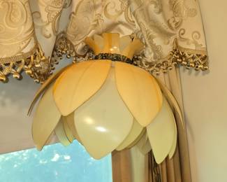 Mid century modern acrylic pendant light