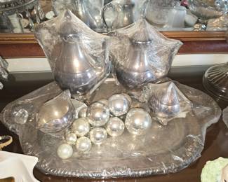 Silverplate coffee tea service