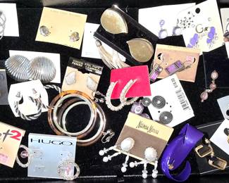 Costume jewelry- pierced and clip earrings 