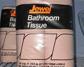 Vintage PINK toilet paper!