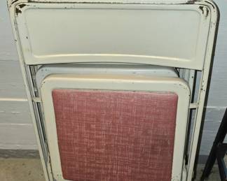 Metal folding chairs