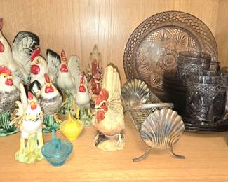 Chicken and rooster collection.  