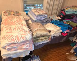 Vintage and newer linens