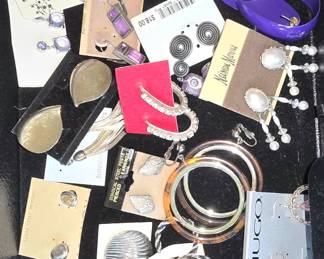 Costume jewelry- pierced and clip earrings 