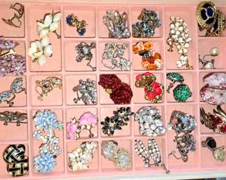 Costume jewelry- clip earrings 