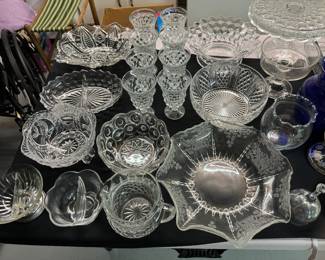 Vintage clear glass