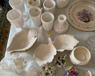 Lennox and milk glass