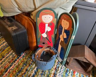 Christmas, suitcases