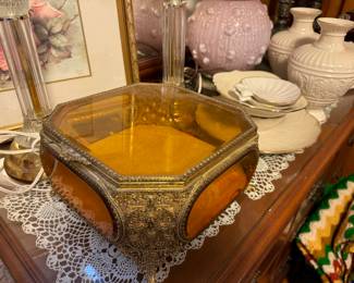 Brass jewelry box
