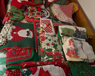 Christmas linens