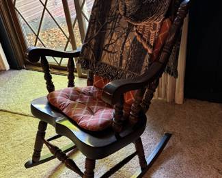 wooden rocking chair